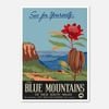 Galrie Stunning Vintage Travel Poster of the Blue Mountains in New South Wales, Poster Only, 50 x 70cm (20 x 28inch)