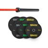 Smai 80kg Hd Bumper Plate Set Inc 20kg Barbell - 20kg Red Barbell