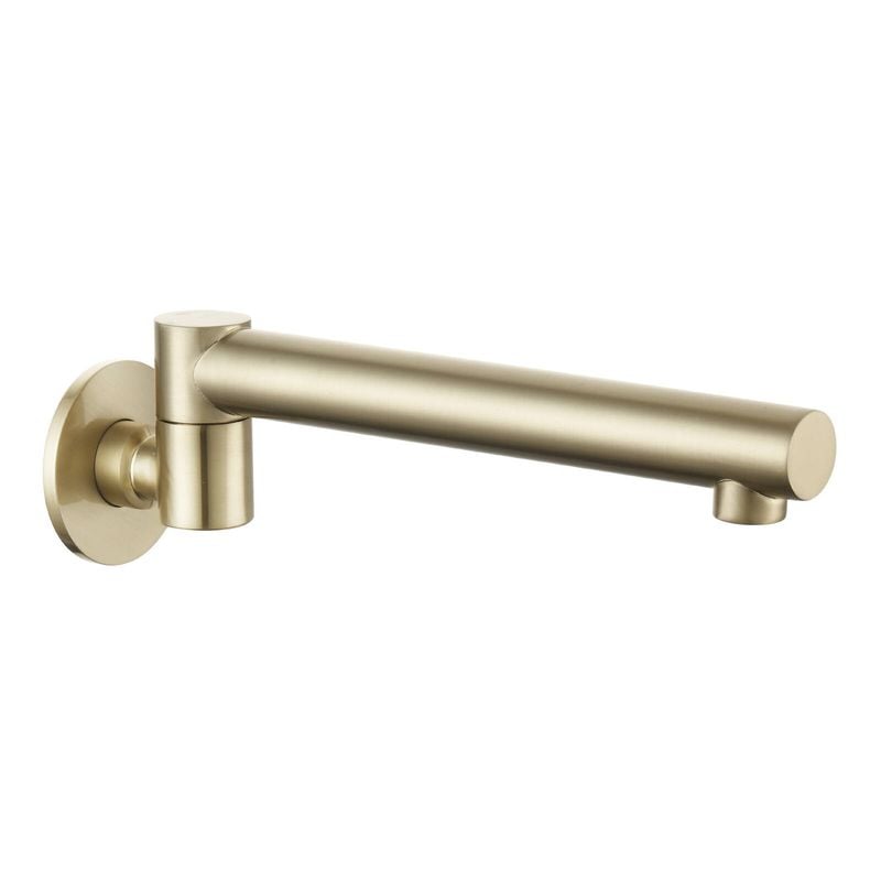 Mondella Resonance Brushed Brass Straight Bath Swivel Spout