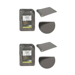 2x Top Chef Multi Function Durable Sleek Nonslip Chopping Board Black 33cm