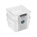 Boxsweden 7.5 x 5.5cm Crystal Mini Storage Tray - 2 Pack