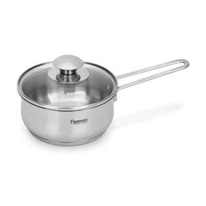 Fissman GULLIVER Saucepan With Glass Lid Stainless Steel Cookware 0.9L