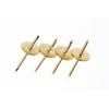 Everhang 8kg Brass Plated Picture Hanging  Simplicity  Hook - 4 Pack