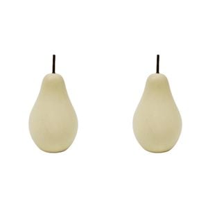 2PK Urban Products Pear Pot/Garden/Shelf Ornament Green 16cm