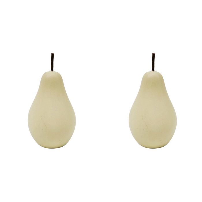 2PK Urban Products Pear Pot/Garden/Shelf Ornament Green 16cm