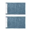 2PK Algodon Lawson Plush Bath Ultra-Soft Floor Mat Denim 50x80cm
