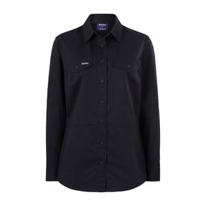 Citeco Size 8 Black Womens Long Sleeve Shirt