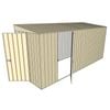 Build-a-Shed 1.5 x 4.5 x 2.0m Tunnel Shed Tunnel Hinged Door +1 Hinged Side Door - Cream