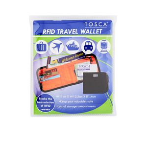 Tosca RFID Wave Blocking Safety Protection Travel Security Money/Card Wallet