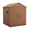 Keter Darwin 6x6' (1.9 x 1.83m) Garden Shed - Brown
