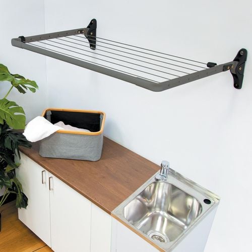 Hills 8.4m Woodland Grey Mini Folding Frame Woodland Grey Bunnings Australia