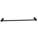 Barelli 600mm Matte Black Ambiente Single Towel Rail - 600mm