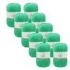 10x Malli Footy Green Blend Basic 100g Knitting/crochet Yarn Acrylic/poly