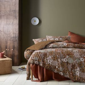 Accessorize Bedroom Collection Double Rainbow Garden Autumn Washed Cotton Printed Quilt Cover Set - Double Bed