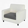 Anyhouz Sofa Cover Dark Gray Polyester Thick Stretchable Cushion For Living Room 1pc Enlarge Size 130-160cm