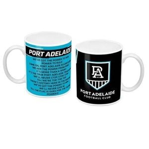 Afl Coffee Mug - Port Adelaide Power - Team Song - Cup