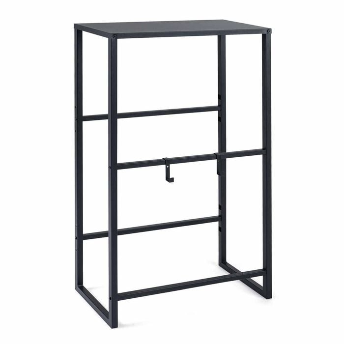 Costway 3Tier Drink Crate Rack Metal Storage Shelf 3 Tilt Adjustable Beer