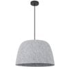 Telbix Malin Modern Pendant Hanging Lamp Light Felt Metal Grey Matte