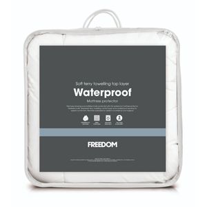 Freedom Dry Sleep Soft Absorbent Waterproof Mattress Bed Protector King