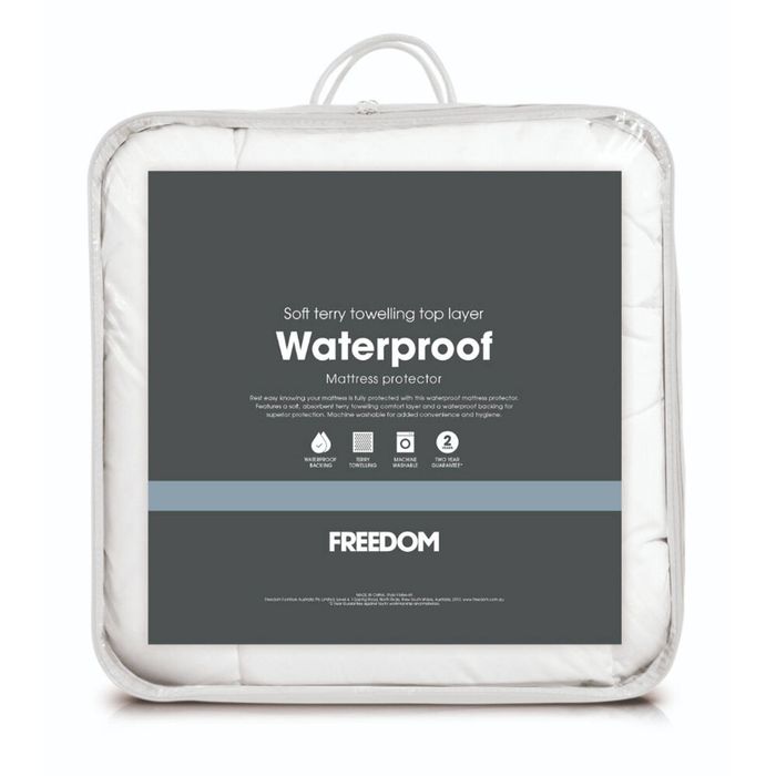 Freedom Dry Sleep Soft Absorbent Waterproof Mattress Bed Protector King