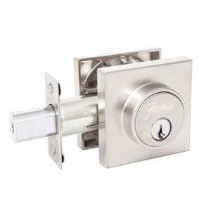 Gainsborough Stainless Steel G4 Series Slim Square Single Cylinder Deadbolt