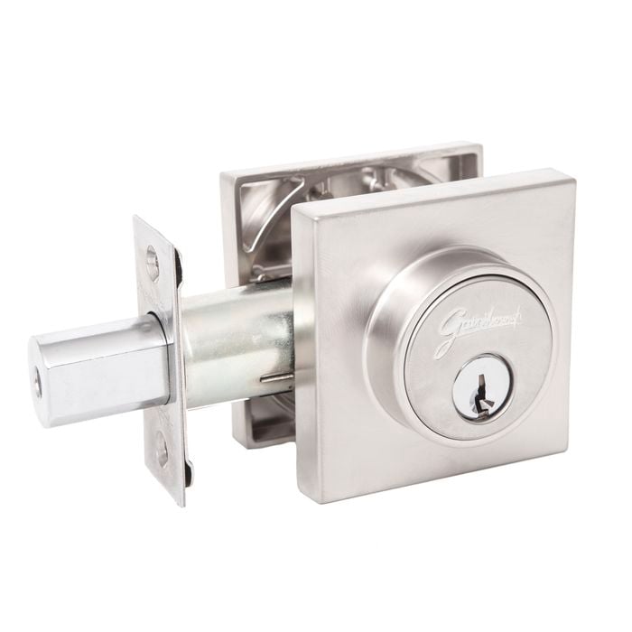 Gainsborough Stainless Steel G4 Series Slim Square Single Cylinder Deadbolt
