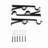 Windoware Black Double Curtain Rod Bracket - 2 Pack