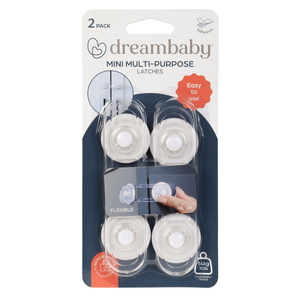 Dreambaby Child Safety Mini Multi Purpose Latch - 2 Pack