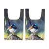 2x Ashdene Aus Small Birds Reusable Shopping Tote Bag Blue Wren Animal Art