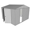 Build-a-Shed 3.0 x 3.0 x 2.3m Gable Double Hinged Side Doors Shed - Zinc