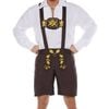 Classic Belgian Plus Size Mens Lederhosen Oktoberfest Costume - Xxlarge