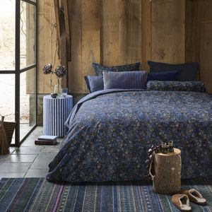 Tutti i Fiori Dark Blue Quilt Cover Set- King