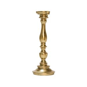 Ssh Collection Alexa 44cm Tall Single Candle Stand - Brass