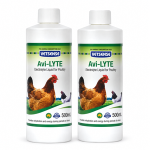 Vetsense Avi-LYTE 500mL 2 Pack | 1L Poultry Electrolytes