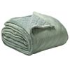 Bianca Mansfield Super King Velvet/Sherpa Bed Quilt Blanket Throw/Bedspread Sage