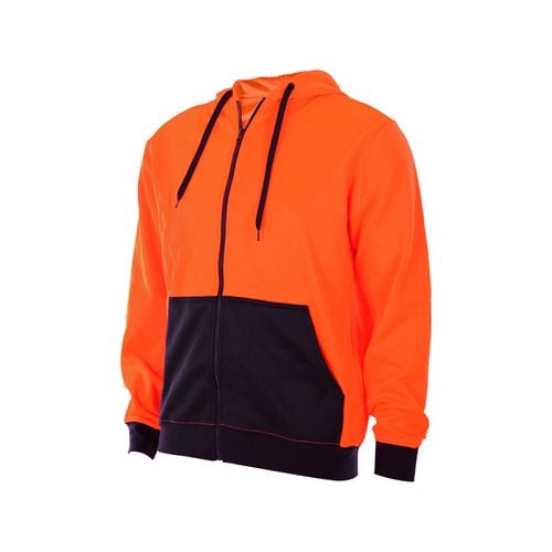 Craftright L Orange Hi Vis Zip Thru Hoodie Large Bunnings Australia