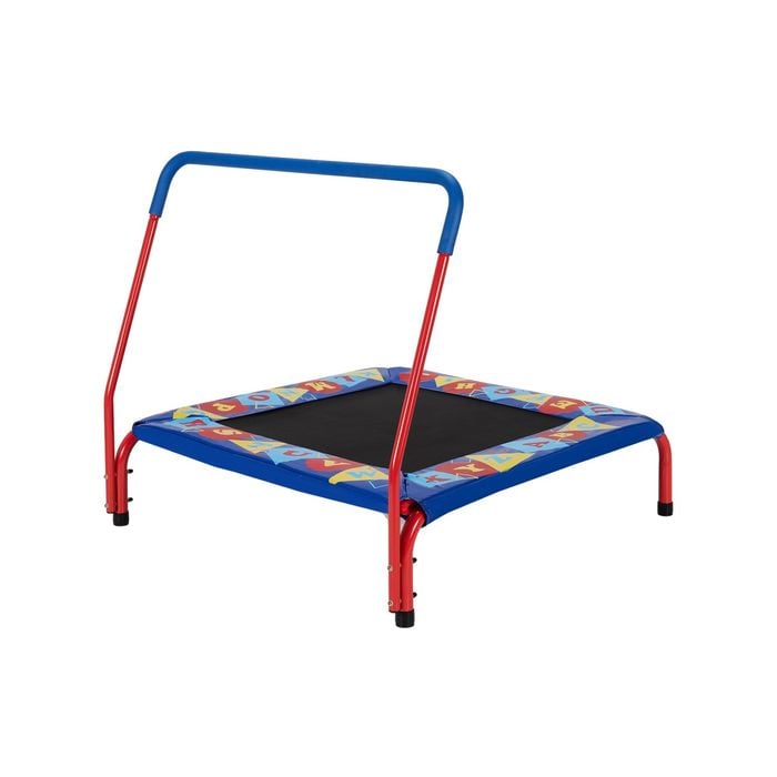 Costway 36" Square Kids Mini Trampoline Exercise Rebounder w/security Pad Handrail Fitness Workout Home Gym