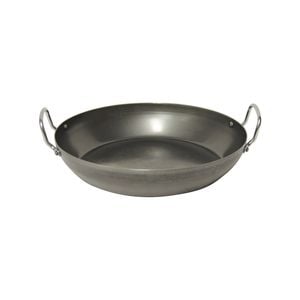 Pyrolux Industry Blue Steel Paella Pan 32cm