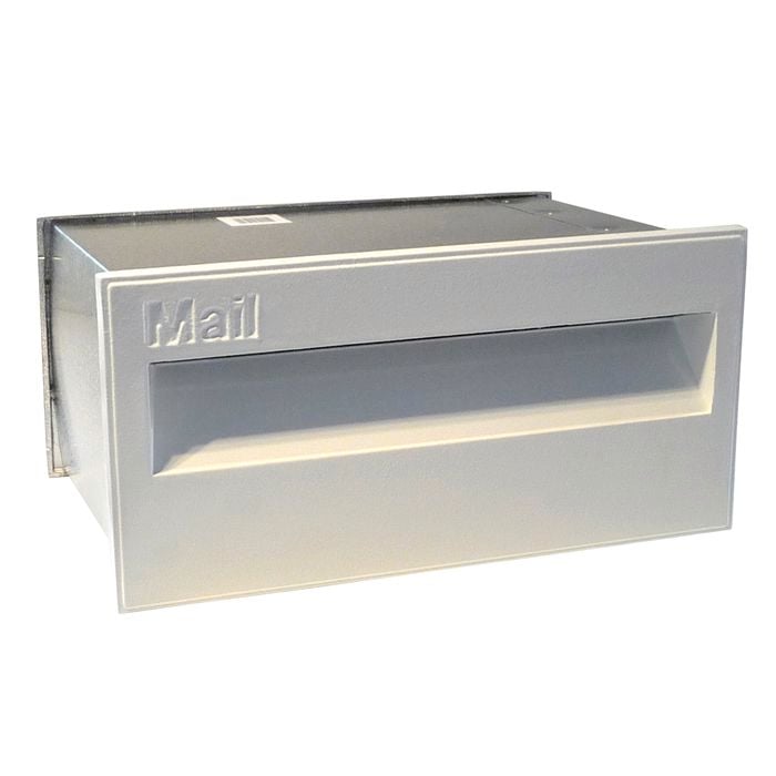 Velox 230mm Super Deluxe Back Open White Letterbox