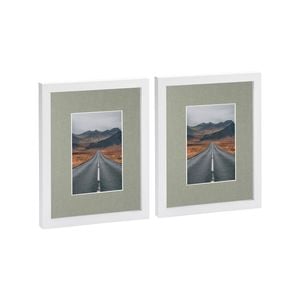 Nicola Spring Photo Frames with 4" x 6" Mount - 8" x 10" - White - Pack of 2