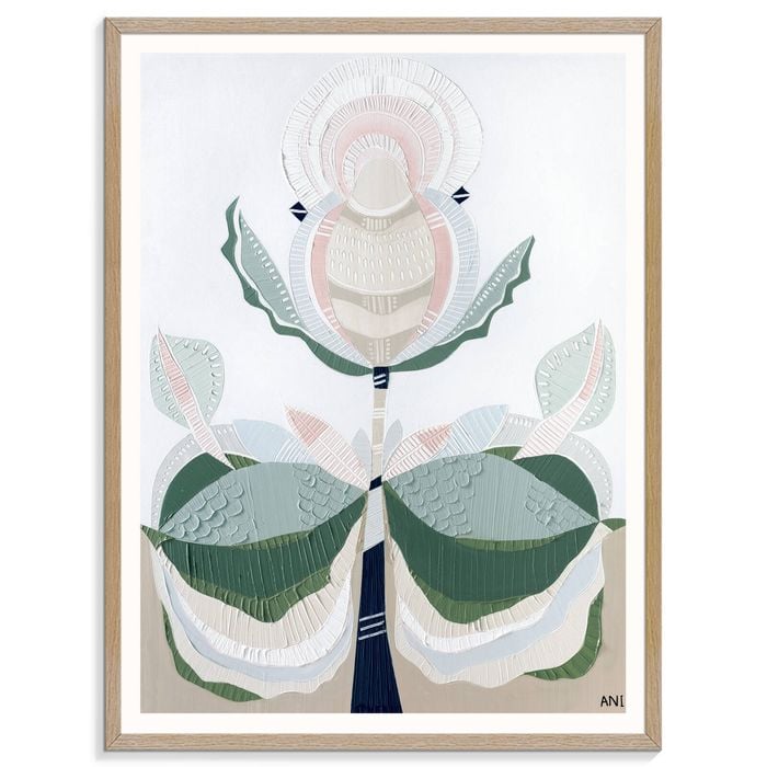Artist Lane "Banksia Elements No. 2  " by Ani Ipradjian - 76x102cm Timber Framed Print