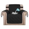 Smarcute 1 Seater Waterproof Armchair Covers Sofa Protector Black