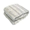 Faux Fur Luxury Animal Throw Rug Striped Cream Fur