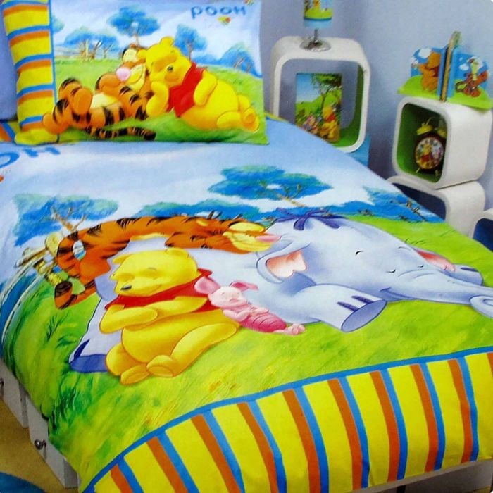 Disney Winnie The Pooh Quilt Cover Set Tiger & Pooh Single