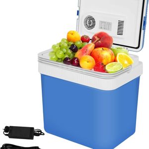 YOPOWER 24 Liter Mini Car Fridge Blue