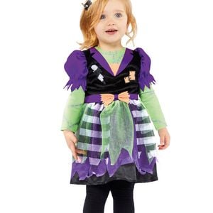Lil Miss Frankenstein Girls Halloween Monster Costume - 4-6