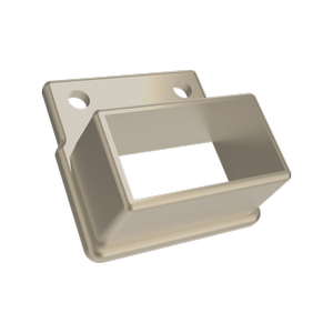 ProtectorAl 50 x 25mm Paperbark Aluminium Balustrade Panel Wall Brackets - 2 Pack