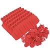 100x Cattle Ear Tags Set - 7.5x10cm Xl Red Blank Pig Cow Sheep Livestock Label