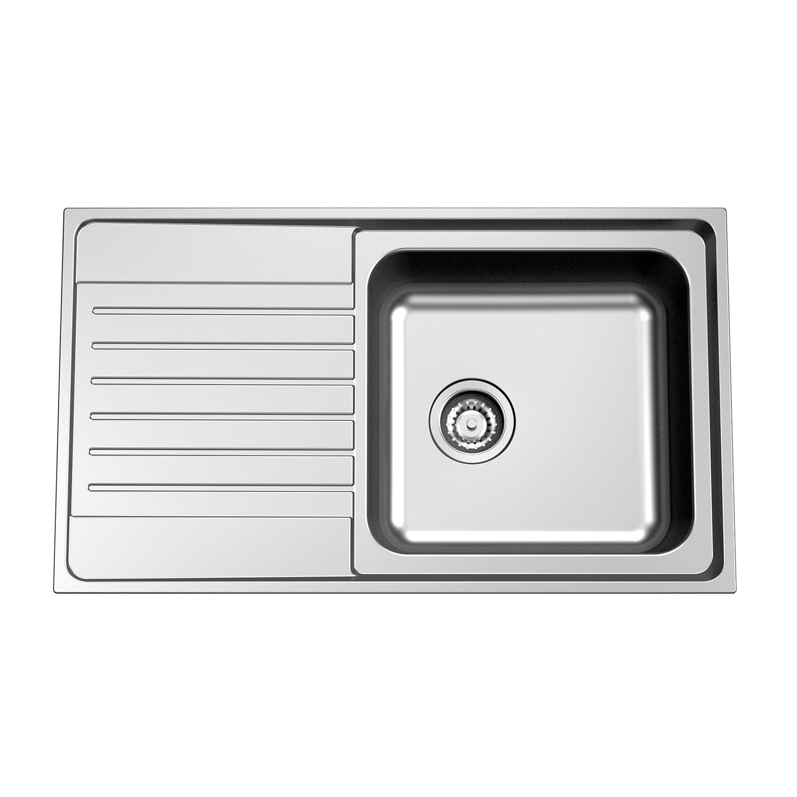 Clark Horizon 1TH Right Hand Single End Bowl Over Mount Sink product image