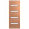 Hume 2040 x 820 x 40mm Entrance Door SPM Savoy Rice Paper Glass XS11